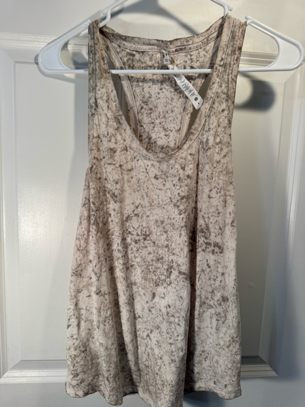 lululemon athletica Taupe Marble Racerback Tank
